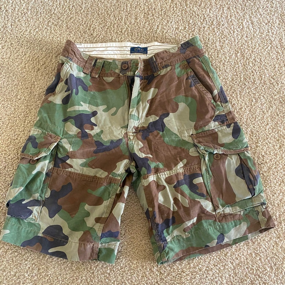Polo Camo Cargo Shorts